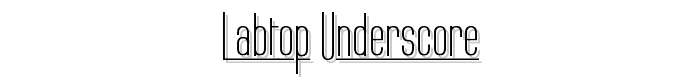 Labtop Underscore font